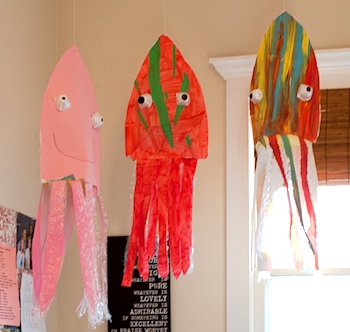 squid craft - reefs