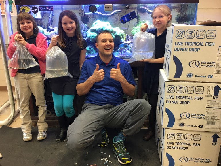 Elementary students contribute to marine aquaculture