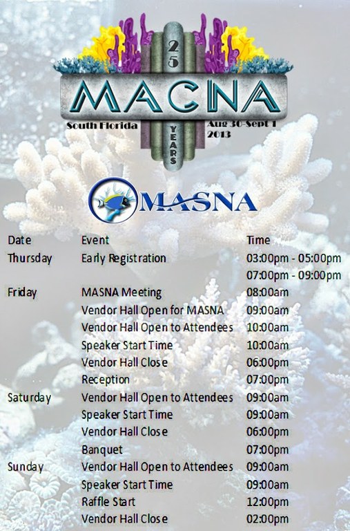 MACNA 2013 releases the official schedule of events