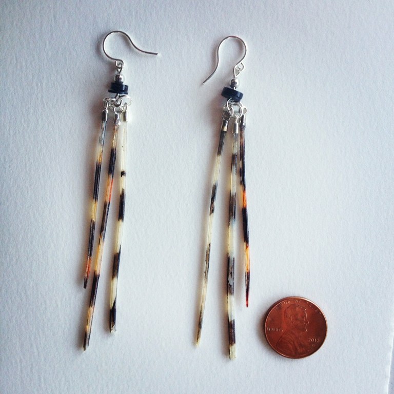 Wear your hobby: lionfish spine earrings!