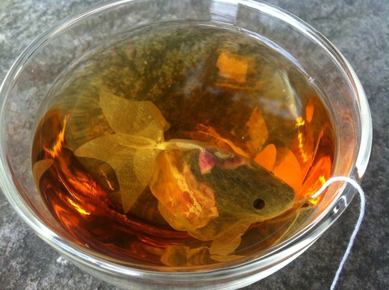 Woud you like some fancy goldfish with your tea?